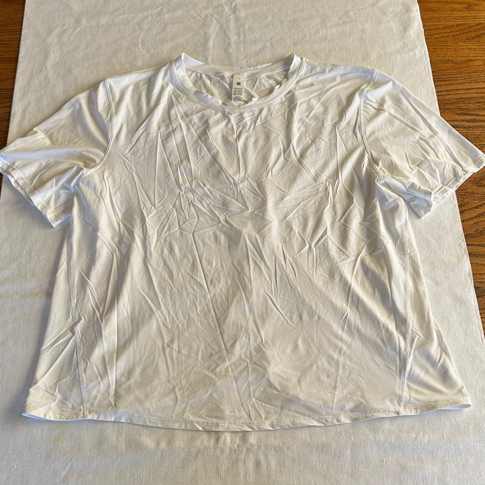 Lululemon Mesh Panelled UV Protection Running T-Shirt 14 White